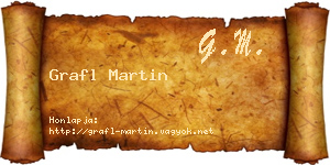 Grafl Martin névjegykártya