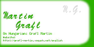 martin grafl business card